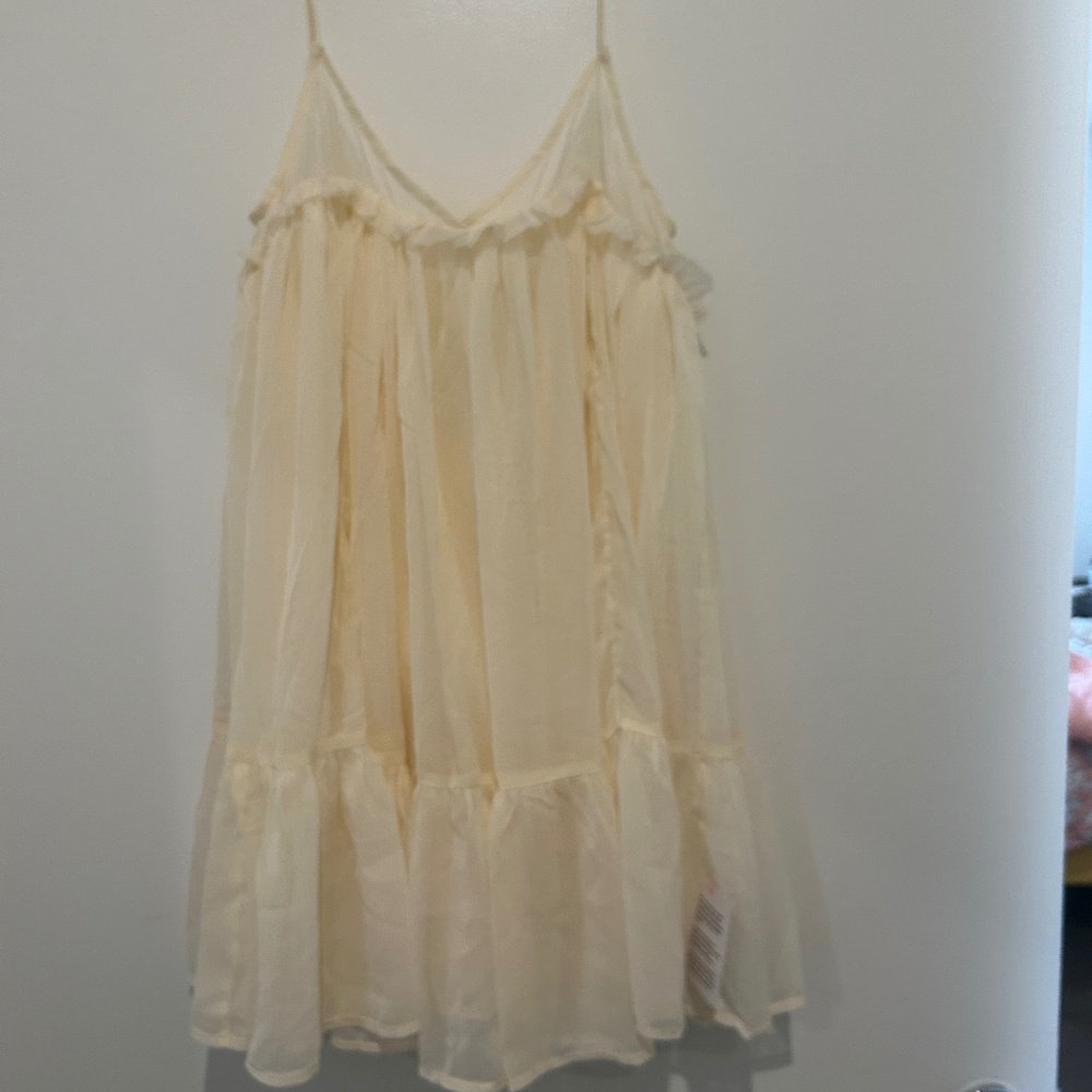 Cream babydoll dress